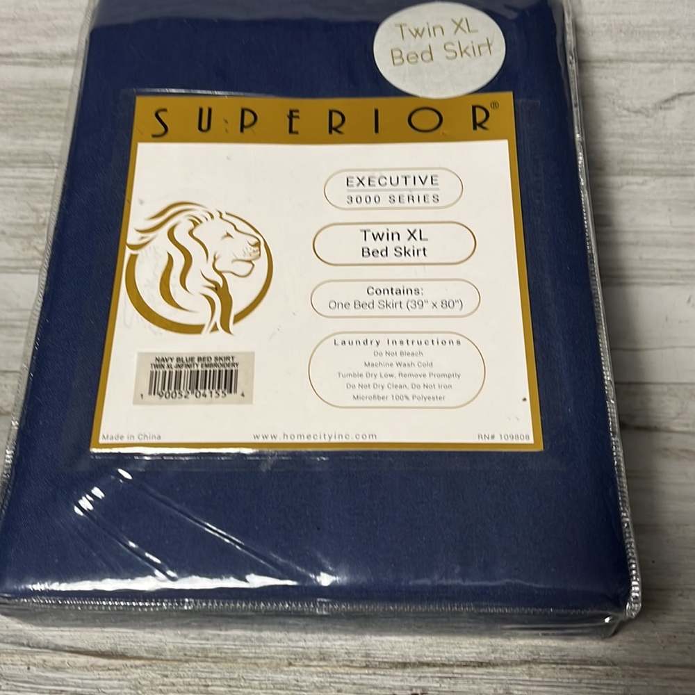 Navy blue XL Twin bed  skirt 39 x 80